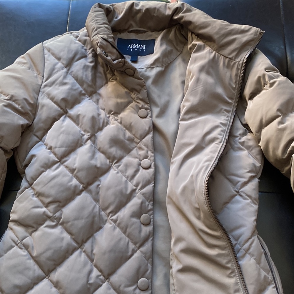 ARMANI JEANS DETACHABLE HOODED DOWN PADDED COAT